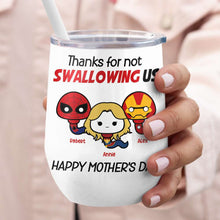 Load image into Gallery viewer, Funny Superhero Mug for Mom - Thanks for Raising Us Coffee Mug PopCulturePrints
