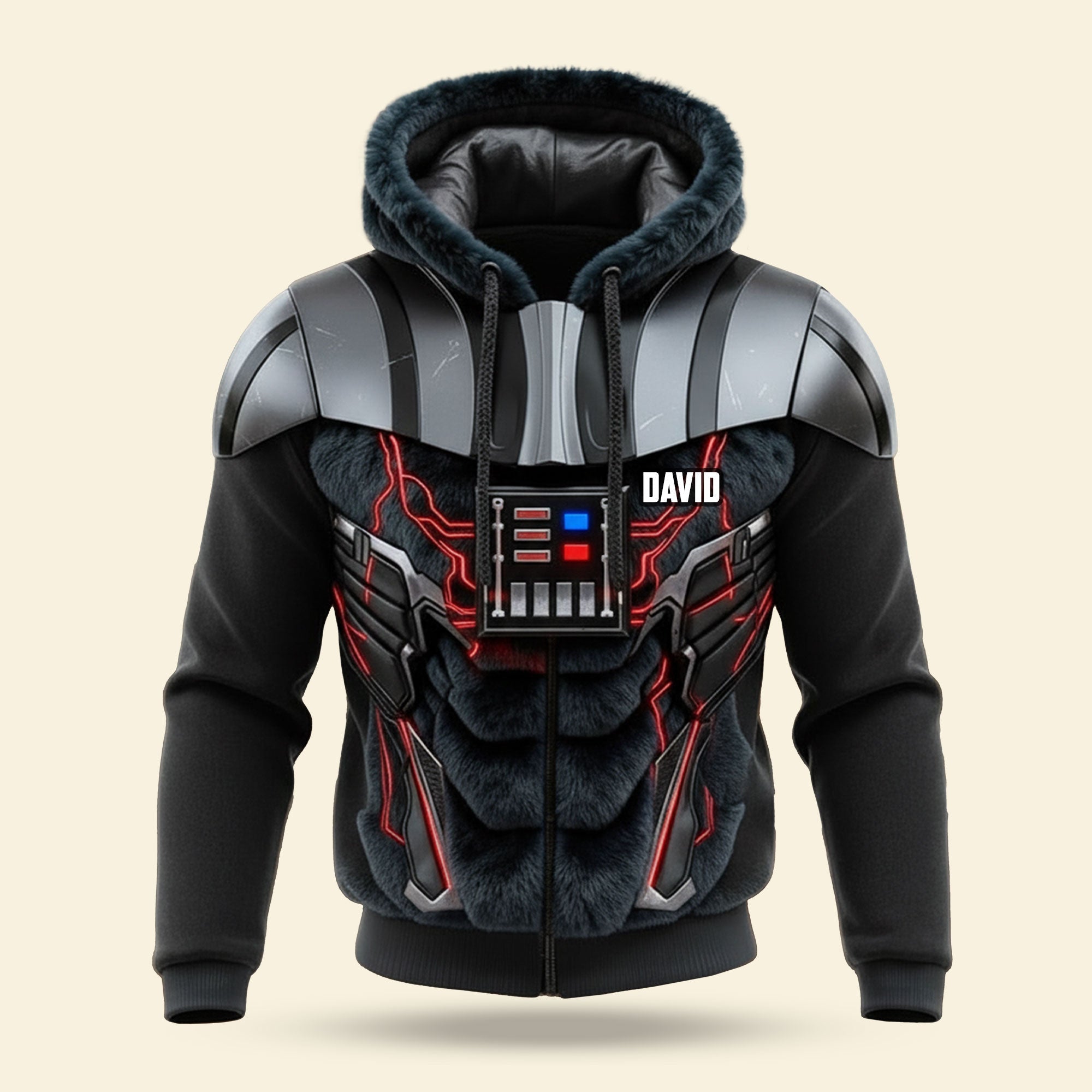Unleash Your Inner Cosmic Hero - Cosmic Futuristic Hoodie, Personalized Gift for Sci-Fi Fans AOP Products PopCulturePrints
