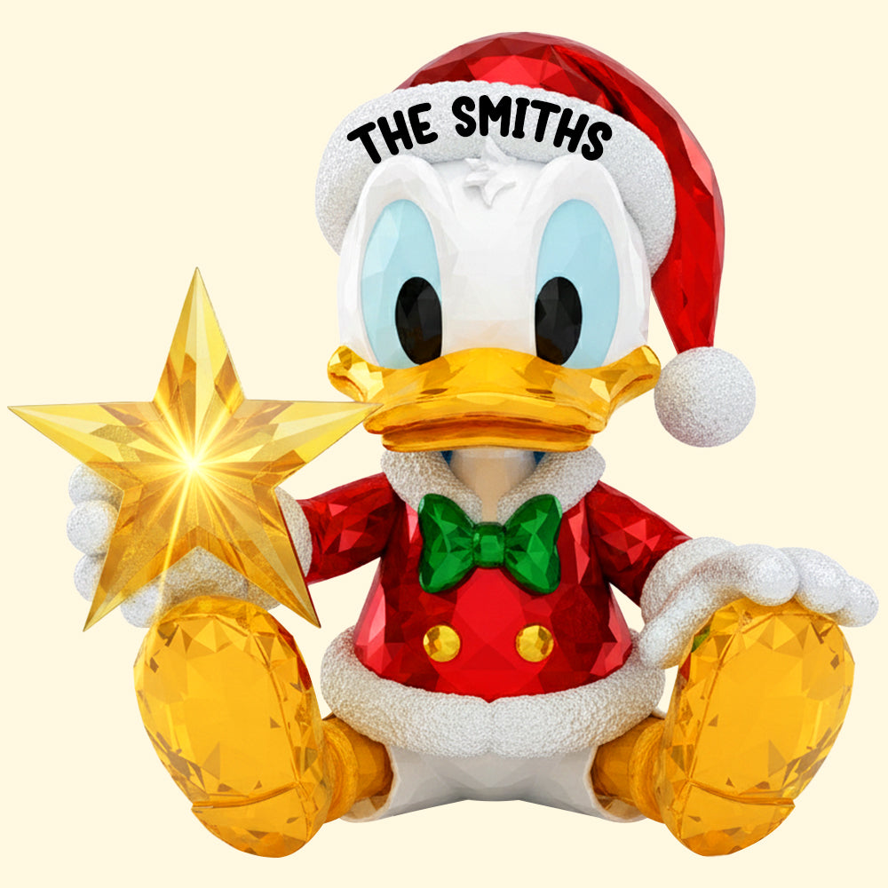 Celebrate Joy with Our Personalized Acrylic Christmas Tree Topper Ornament PopCulturePrints