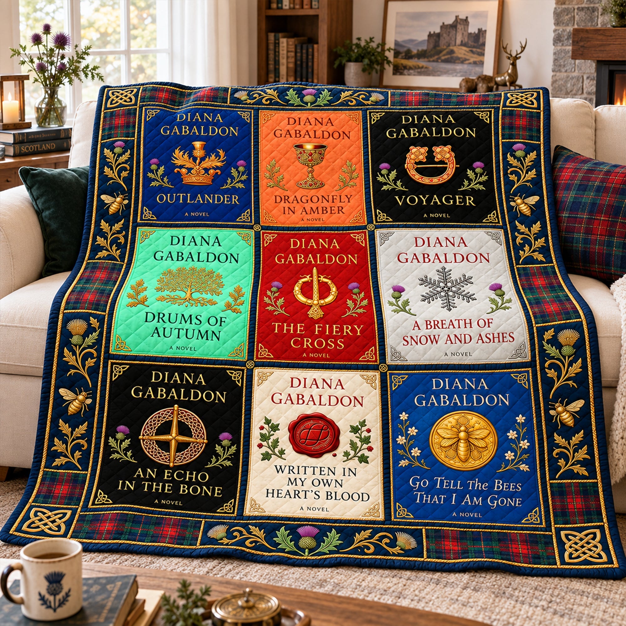 Embrace Your Journey - Fantasy Time Traveler Blanket | Personalized Gifts for Book Lovers Blanket PopCulturePrints