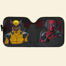 Load image into Gallery viewer, Deadpool and Wolverine Car Sunshade
