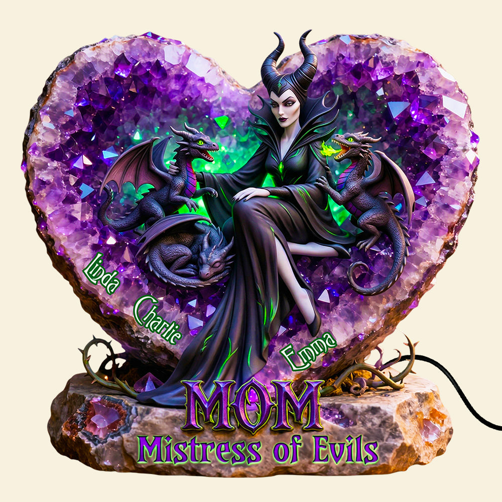 "Embrace Your Inner Dark Side" - Mistress of Darkness Light Box, Personalized Gift for Mom and Grandma Light Box PopCulturePrints