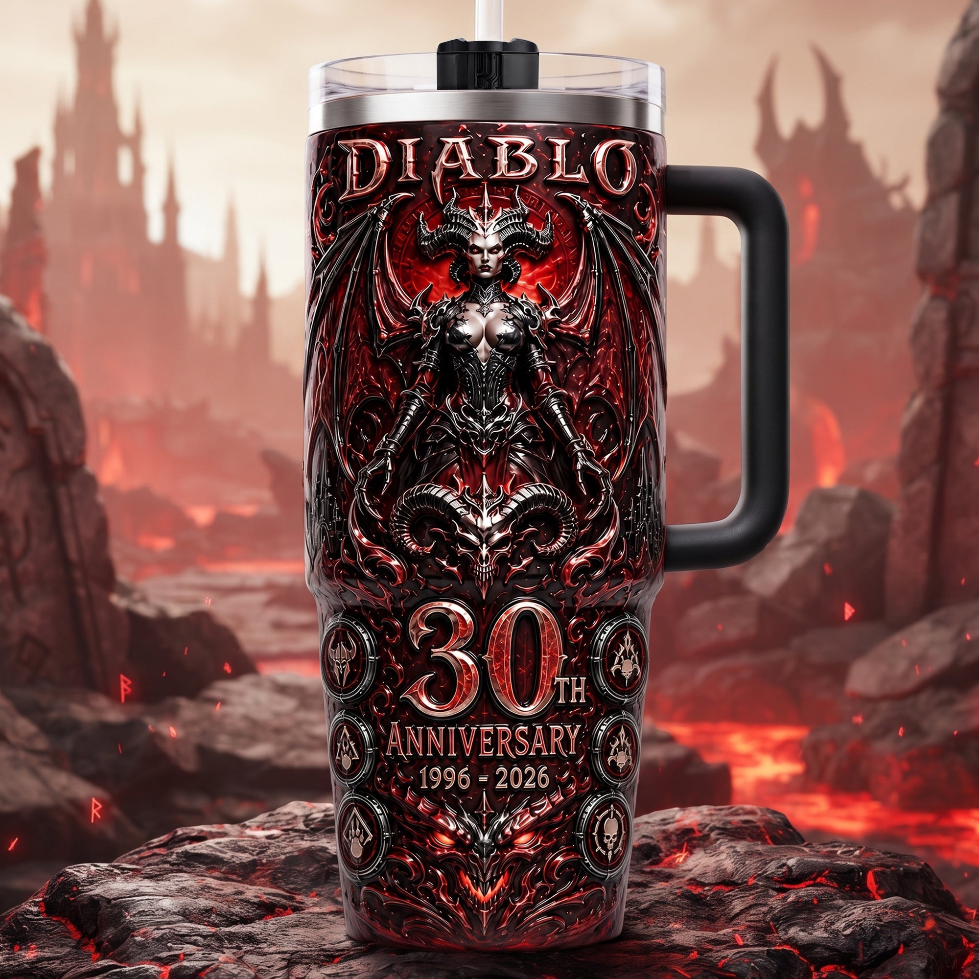 Unlock the Power of Personalization - Evil Lord 40oz Tumbler With Handle