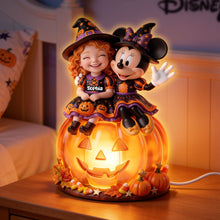 Load image into Gallery viewer, Light Up Your Halloween: Personalized Lovely Mischievous Acrylic Light Box - Custom Photo Gift Light Box PopCulturePrints
