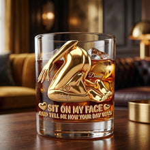 Load image into Gallery viewer, Naughty Couples Drinking Glass - Personalized Gifts For Couples 02hudh180626 Glass PopCulturePrints
