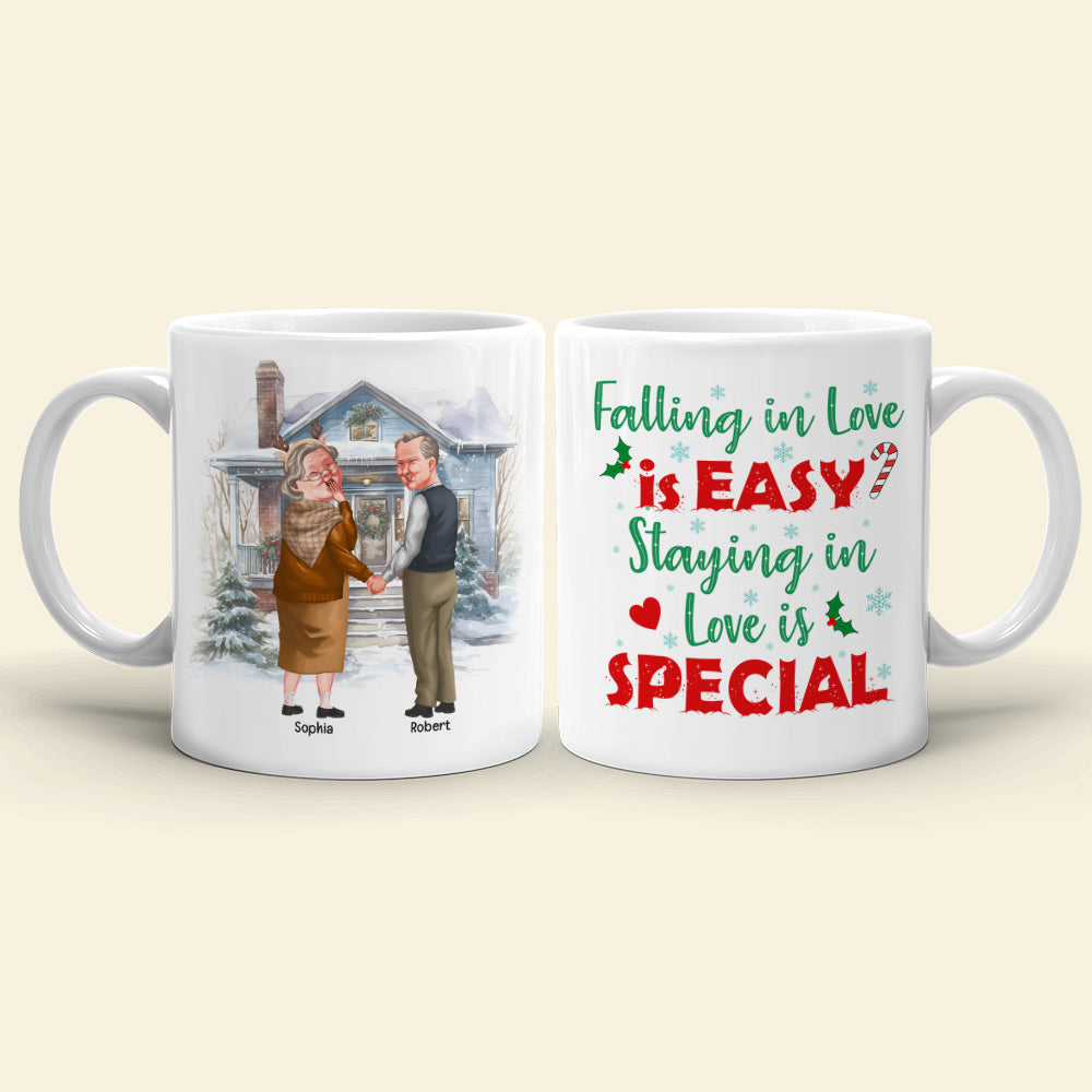 Personalized Old Couple Coffee Mug - Love is Special Gift