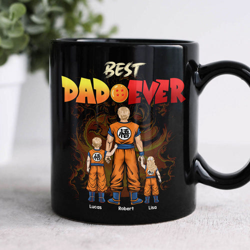 Best Dad Ever Personalized Coffee Mug - Dragon Inspired Coffee Mug PopCulturePrints