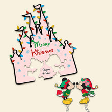 Load image into Gallery viewer, Personalized Merry Kissmas Key Holder for Couples - Unique Christmas and Valentine's Day Gifts Key Holder PopCulturePrints
