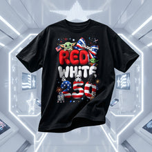 Load image into Gallery viewer, Celebrate Freedom with a Cosmic Twist - Patriotic Space Adventure Shirt - Personalized Gift for Everyone
