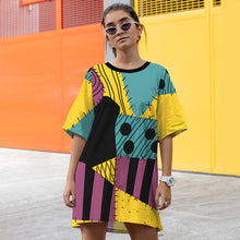 Load image into Gallery viewer, Personalized Raglan Dress for Movie Lovers AOP Products PopCulturePrints
