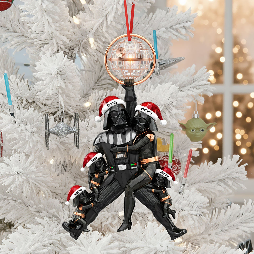 “Celebrate Your Family’s Cosmic Connection” - Personalized Cosmic Family Tree Ornament - Custom Gift for Family Members Ornament PopCulturePrints