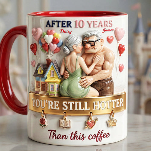 Funny Old Couple Coffee Mug - Personalized Gift for Couples Coffee Mug PopCulturePrints
