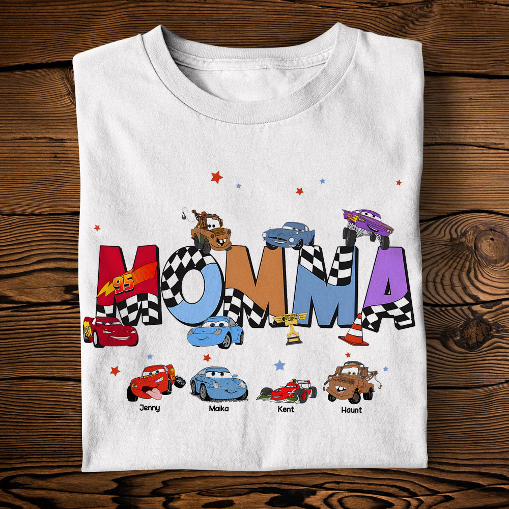 Personalized Pixar Cars Mom Shirt - Customized Gift for Mothers Shirts PopCulturePrints