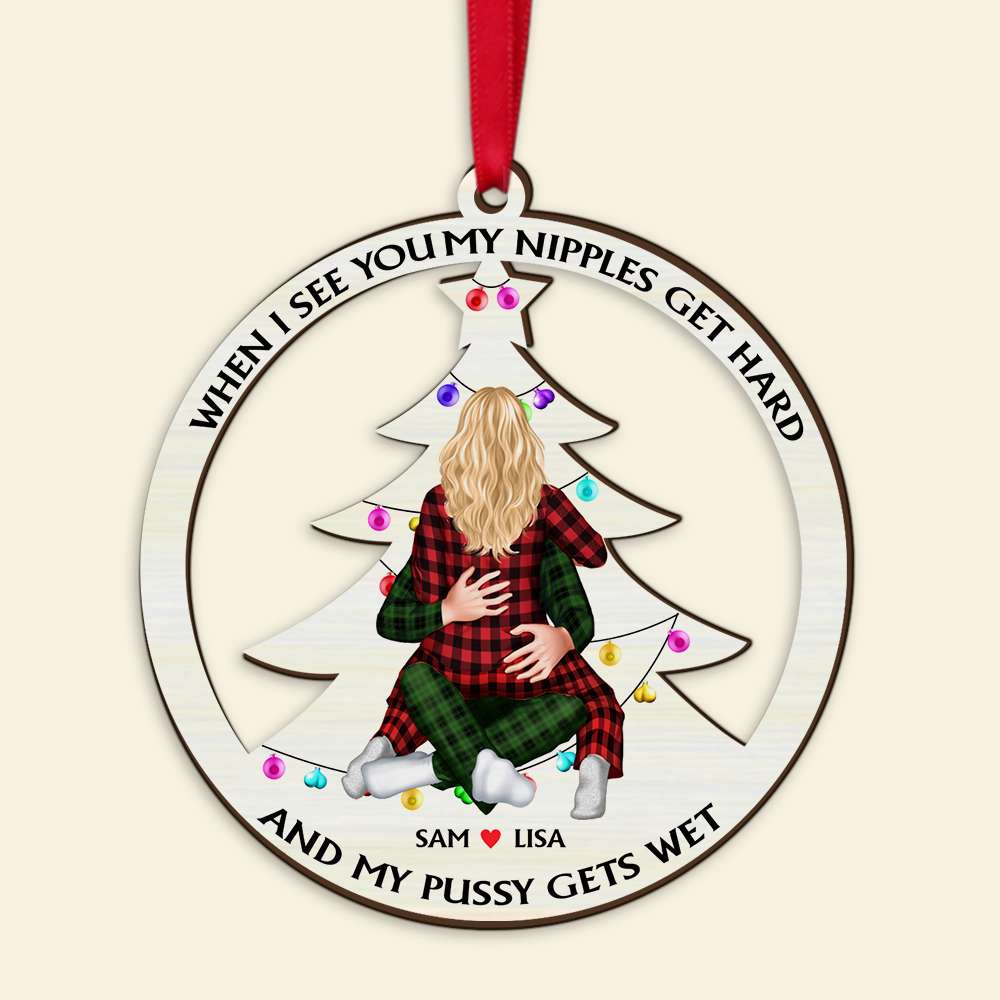 Personalized Christmas Ornament for Couples - Unique Holiday Gift & Valentine's Day Gifts Ornament PopCulturePrints