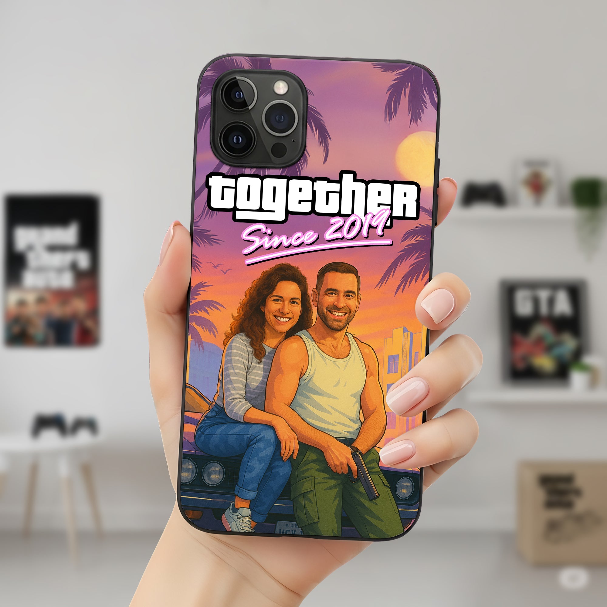 Together Since 2019 - Personalized Couple Phone Case Phone Case PopCulturePrints