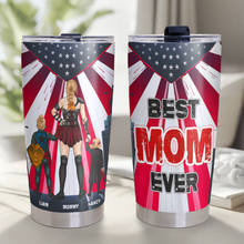 Load image into Gallery viewer, &quot;Best Mom Ever&quot; - Personalized Tumbler for Loving Moms and Grandmas Tumbler Cup PopCulturePrints
