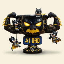 Load image into Gallery viewer, #1 Dad: A Hero's Gift - Personalized Champion Dad Plaque for All Dads Shaped Plaques PopCulturePrints
