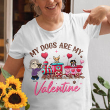 Load image into Gallery viewer, Personalized My Dogs Are My Valentine Shirt for Dog Lovers Shirts PopCulturePrints
