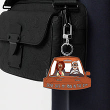 Load image into Gallery viewer, Unique Personalized Couple Keychain - Drive Safe Custom Gift | Perfect for Every Occasion | Valentine&#39;s Day Gifts Keychains PopCulturePrints
