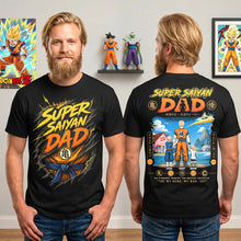 Load image into Gallery viewer, “Super Saiyan Dad - The Ultimate Hero!” - Personalized Battle Legend Dad Shirt for Gift For Dads, Grandpas and Fathers Shirts PopCulturePrints
