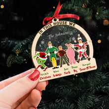 Load image into Gallery viewer, Personalized Family Christmas Movie Ornament Ornament PopCulturePrints

