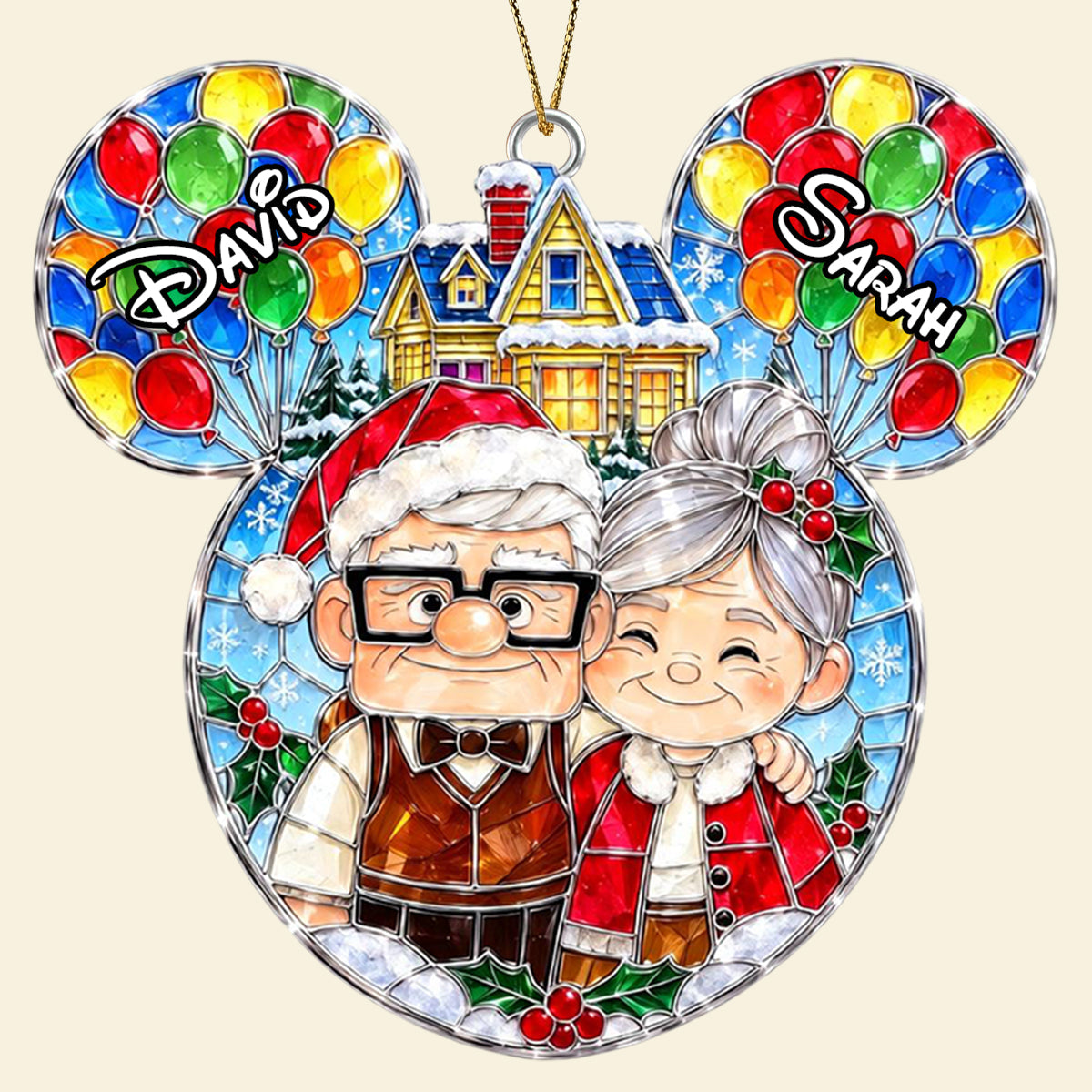 Dreamy Adventure Couple Ornament - Personalized Christmas Gift For Couples 06OHDT050926 Ornament PopCulturePrints