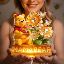 Load image into Gallery viewer, “Sweeten Mom's Day with Personal Touch” - Honey Mama Bear Acrylic Light Box, Personalized Gifts for Moms and Grandmas! Light Box PopCulturePrints
