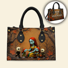 Load image into Gallery viewer, &quot;Embrace the Nightmares with Love&quot; - Personalized Leather Bag for Mom, Grandma, and More Leather Bag PopCulturePrints
