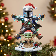 Load image into Gallery viewer, Funny Space Aliens Tree Topper - Personalized Christmas Gift for Sci-Fi Lovers
