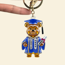 Load image into Gallery viewer, Celebrate Achievements with Our Bear Acrylic Keychain - Personalized Graduation Gift for Students Keychains PopCulturePrints
