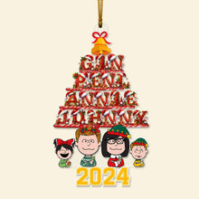 Load image into Gallery viewer, Personalized Family Movie Lover Christmas Ornament 2024 Ornament PopCulturePrints
