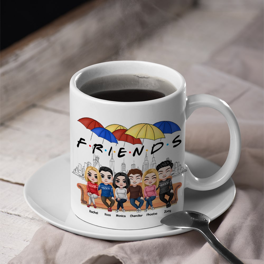 Customized Friends Themed Coffee Mug - Personalized Gifts for Friends & Family Coffee Mug PopCulturePrints