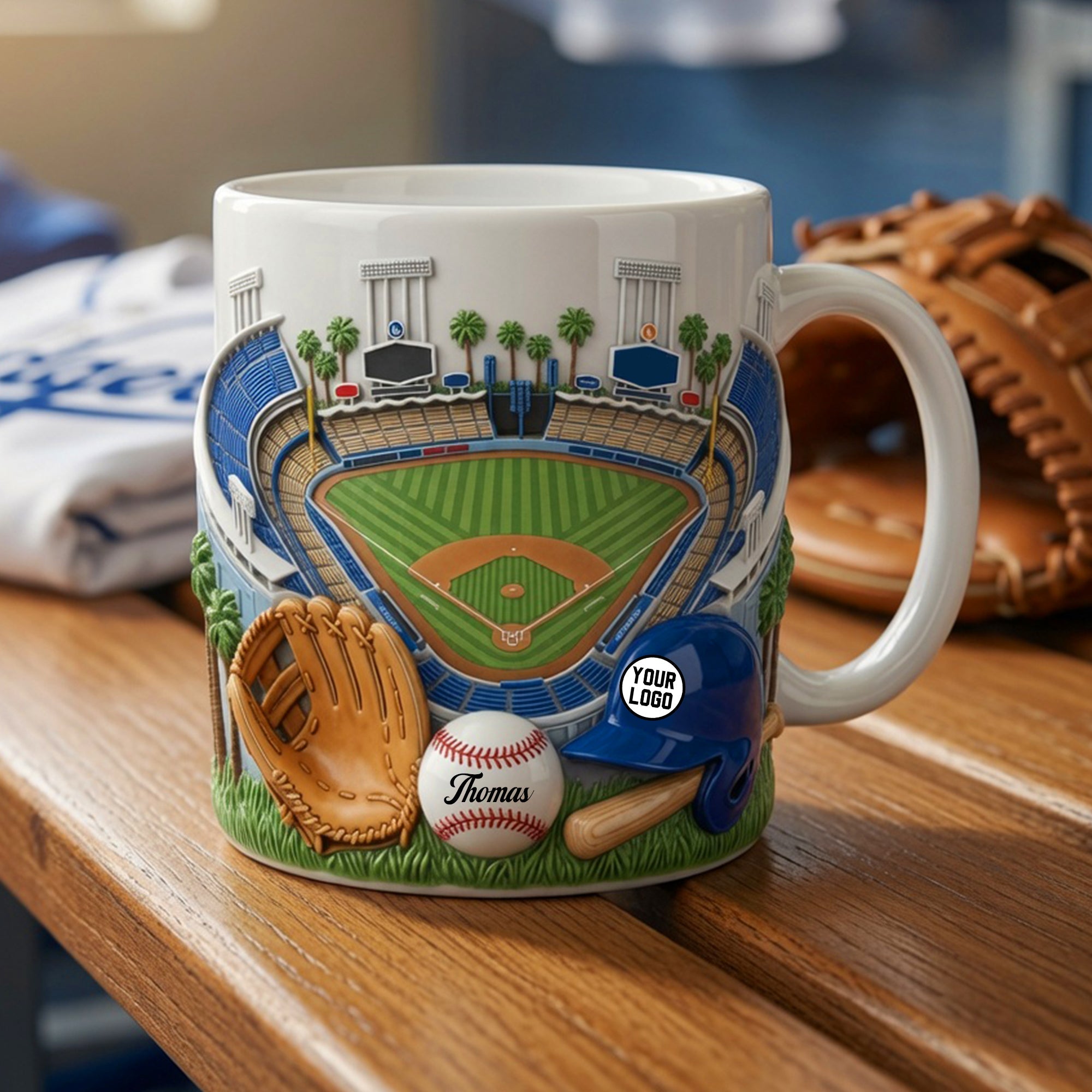 “Sip Your Game Day Spirit!” - Personalized Stadium Coffee Mug for Sport Lovers