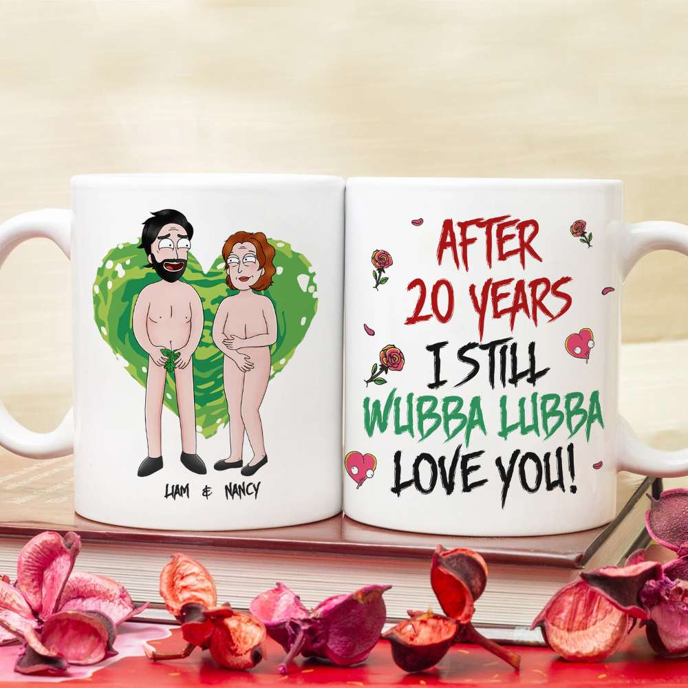 Personalized Cartoon Couple Mug - Funny Valentine's Day Gifts and Anniversary Gift Coffee Mug PopCulturePrints