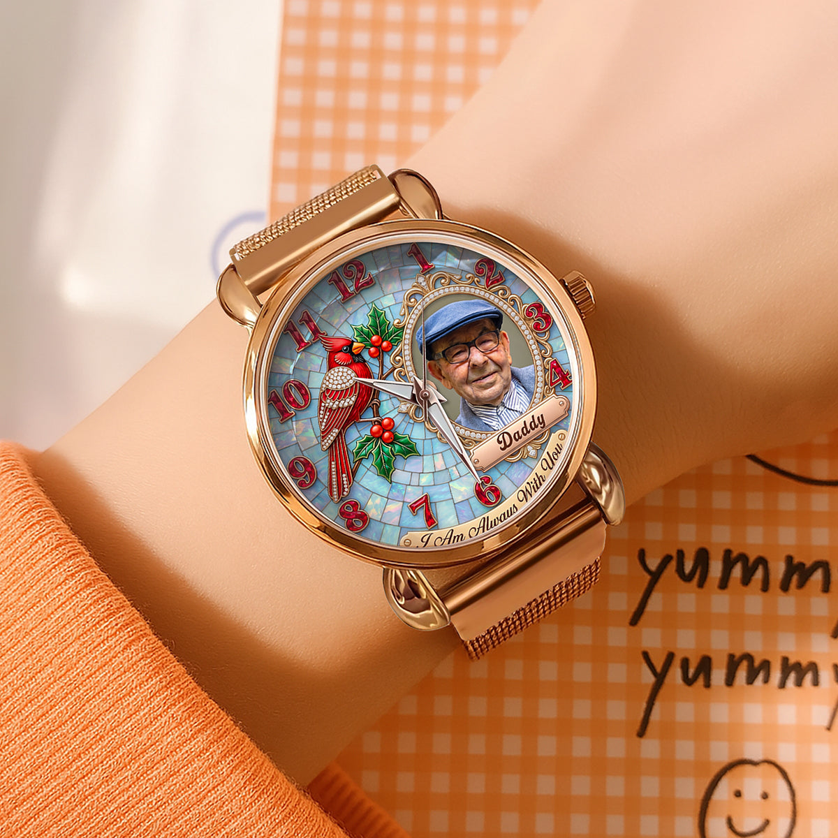 Always By Your Side - Custom Photo Watch Gift for Loved Ones Quartz Watch PopCulturePrints