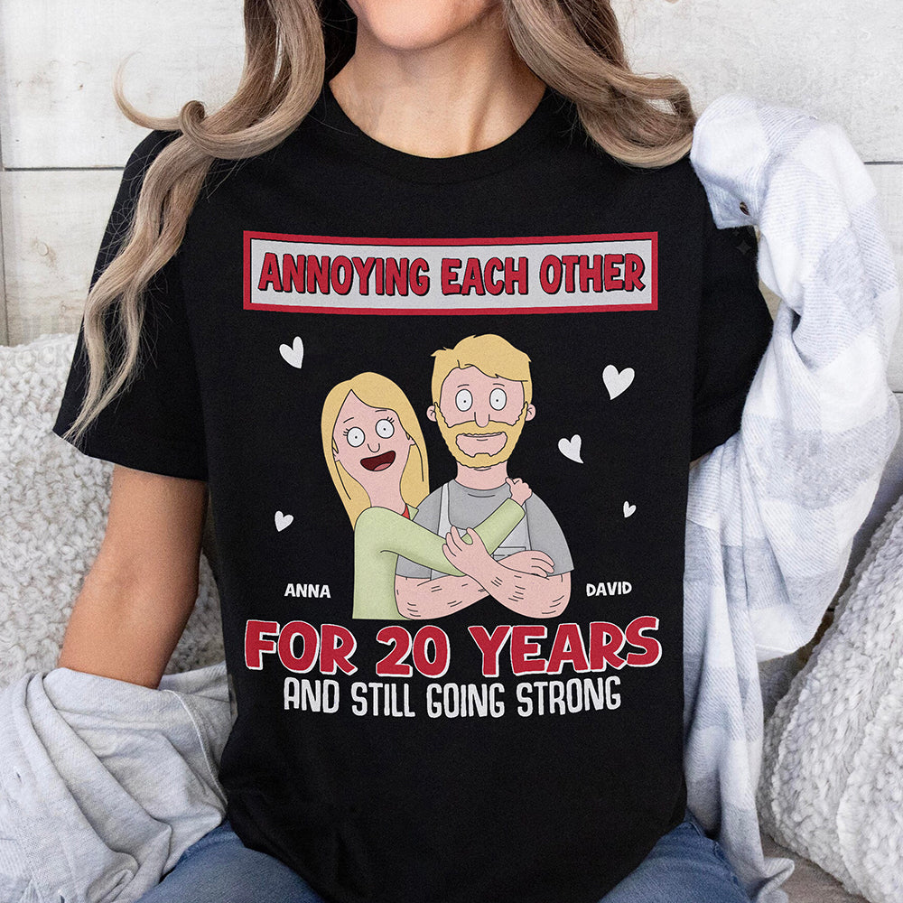 Funny Couples T-Shirt - Annoying Each Other For 20 Years Shirts PopCulturePrints