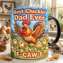 Load image into Gallery viewer, Best Cluckin' Dad Ever Magic Mug - Custom Personalized Gift for Dads and Grandpas Coffee Mug PopCulturePrints
