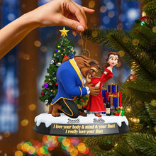 Load image into Gallery viewer, Love Your Body &amp; Mind - Naughty Couple Ornament - Personalized Gift for Couples Ornament PopCulturePrints
