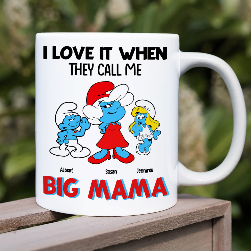 Personalized Cartoon Character Mug for Mom - Big Mama Design Coffee Mug PopCulturePrints