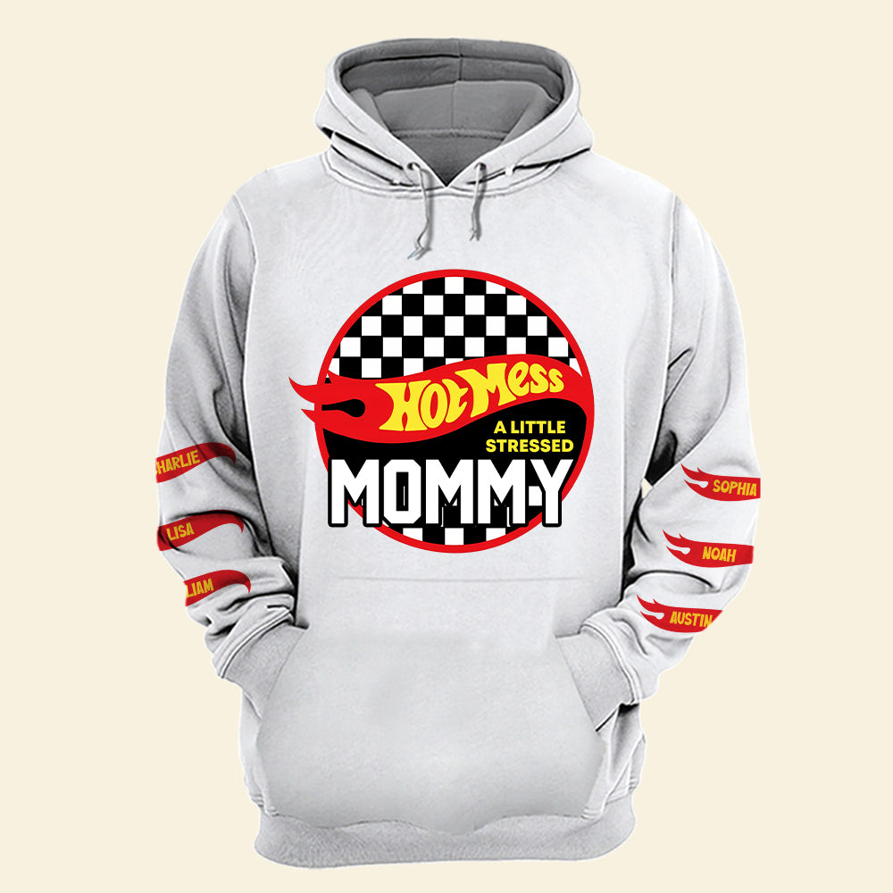 Personalized Hot Mess Mommy 3D Shirt for Moms AOP Products PopCulturePrints