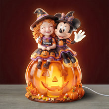 Load image into Gallery viewer, Light Up Your Halloween: Personalized Lovely Mischievous Acrylic Light Box - Custom Photo Gift Light Box PopCulturePrints
