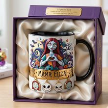 Load image into Gallery viewer, "Celebrate Spooky Moments with Love" - Personalized Spooky Mom and Kids Coffee Mug - Perfect Gift for Moms, Grandmas, and More Coffee Mug PopCulturePrints

