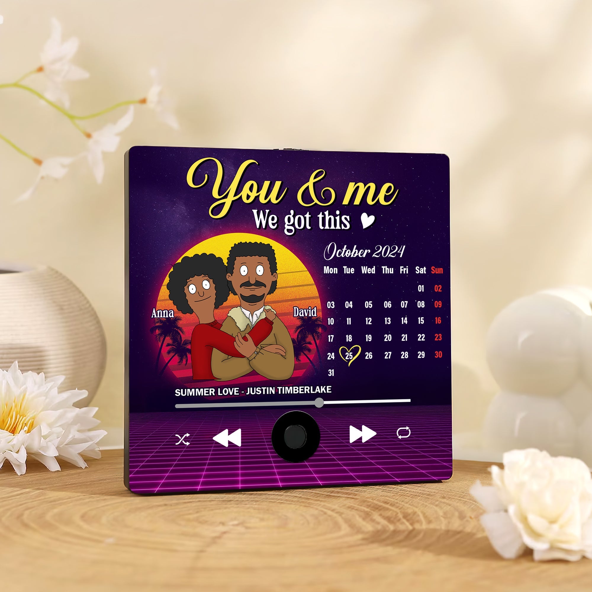 You & Me: We Got This - Personalized Music Fridge Magnet for Couples Fridge Magnet PopCulturePrints