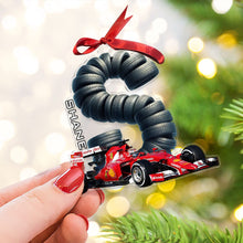 Load image into Gallery viewer, Personalized Racing Fan Ornament - Custom Letter Gift Ornament PopCulturePrints

