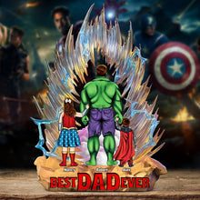 Load image into Gallery viewer, Best Dad Ever Acrylic Plaque | Personalized Gift for Super Dads Shaped Plaques PopCulturePrints
