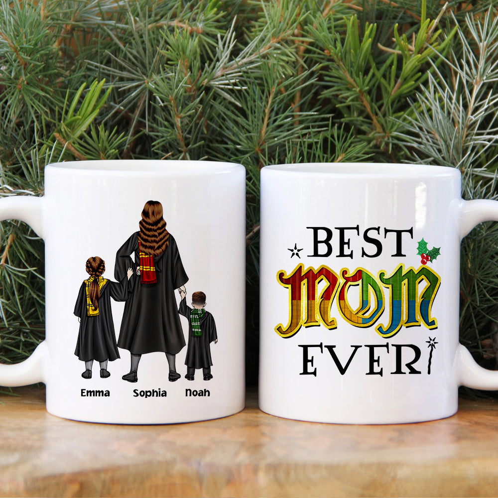 Personalized Magic Family Christmas Mug - Best Mom Ever Coffee Mug PopCulturePrints