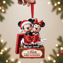 Load image into Gallery viewer, ‘Your 1 Year Warranty Has Expired’ - Personalized Funny Christmas Ornament for Couples
