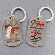 Load image into Gallery viewer, Personalized Naughty Couple Keychain - Custom Couple Gift Keychains PopCulturePrints
