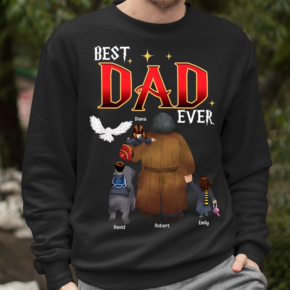 Personalized Best Dad Ever Harry Potter Themed T-Shirt