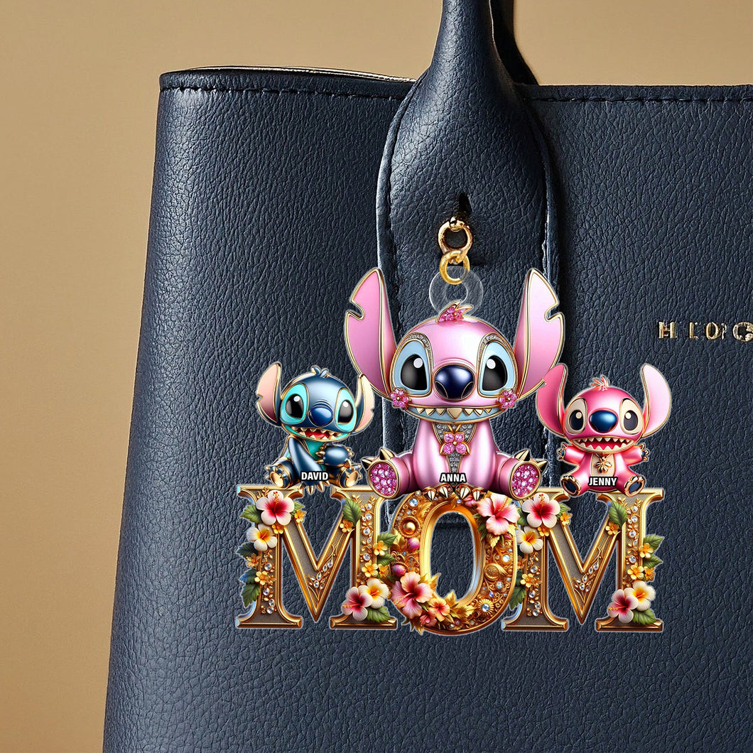 Family Love – Customizable Keychain for Mom - Perfect Gift for Moms and Grandmothers Keychains PopCulturePrints